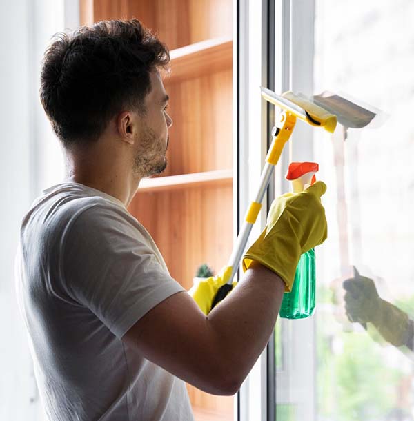 Professional residential window cleaning service by Easy Life Solution for spotless streak free home windows